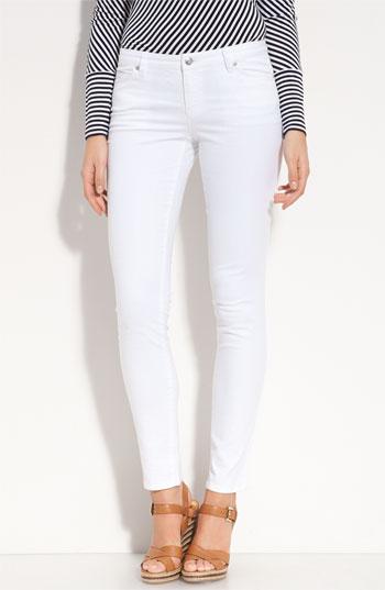 Michael Michael Kors White Skinny Jeans Womens White