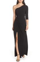 Women's Adrianna Papell Jersey Gown - Black