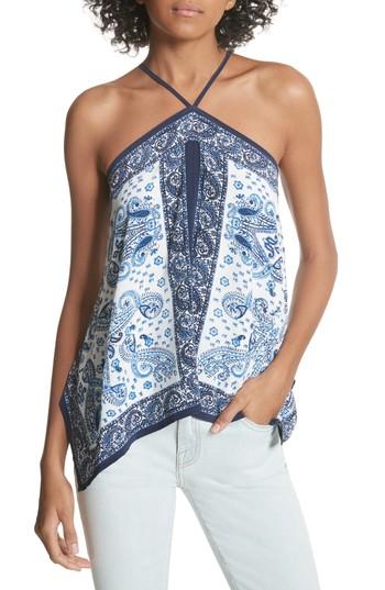 Women's Joie Damesha Silk Top - Blue