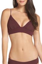 Women's Boys + Arrows Dana The Delinquent Bikini Top - Burgundy