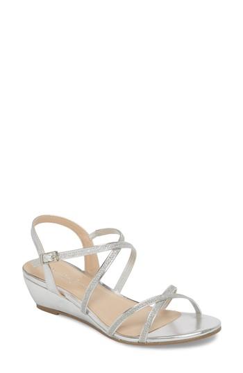 Women's Pink Paradox London Kadie Wedge Sandal M - Metallic