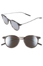 Women's Salt Rick 48mm Polarized Round Sunglasses - Cold Grey/ Black Sand