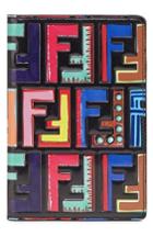 Fendi Logo Print Leather Passport Holder -