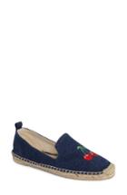 Women's Patricia Green Embroidered Cherries Espadrille Flat