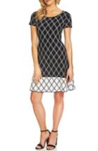 Women's Cece Plaid Sweater Dress - Black