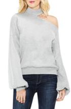 Women's Two By Vince Camuto One-shoulder Mock Neck Pullover