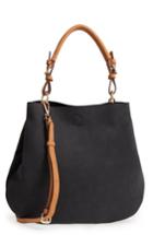 Sole Society Roman Faux Leather Slouchy Tote - Black