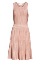 Women's Sandro Stretch Knit Fit & Flare Dress Us / 40 Fr - Pink