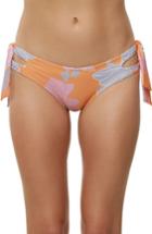 Women's O'neill Zilla Side Tie Bikini Bottoms - Orange