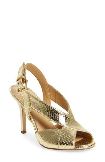 Women's Michael Michael Kors Becky Slingback Sandal M - Metallic
