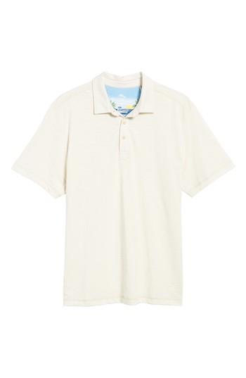 Men's Tommy Bahama Portside Palms Polo Shirt - White