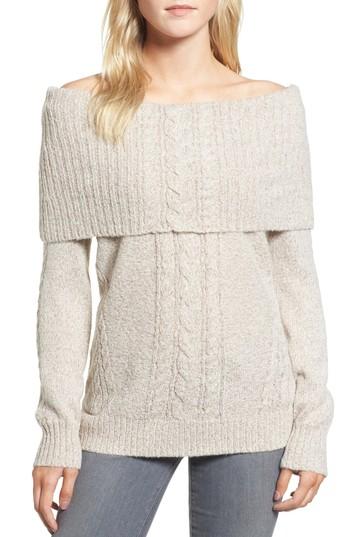 Women's Chelsea28 Off The Shoulder Sweater, Size - Ivory