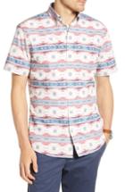 Men's 1901 Taos Print Sport Shirt - Coral