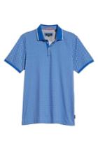 Men's Ted Baker London Pickal Trim Fit Print Polo (xxl) - Blue