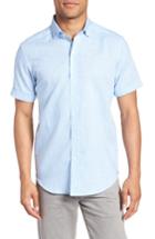 Men's Robert Graham Isia Tailored Fit Sport Shirt, Size - Blue