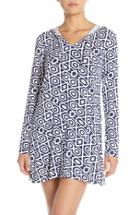 Women's Mott 50 Print Hooded Upf 50 Cover-up - Blue