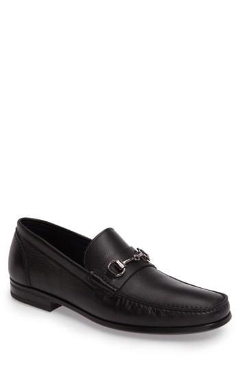 Men's Monte Rosso Trieste Bit Loafer .5 M - Black