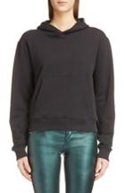 Women's Saint Laurent Wrestler Hoodie - Black