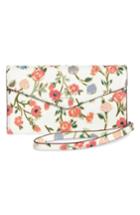 Kate Spade New York Mini Bloom Iphone X Faux Leather Envelope Wristlet - Pink