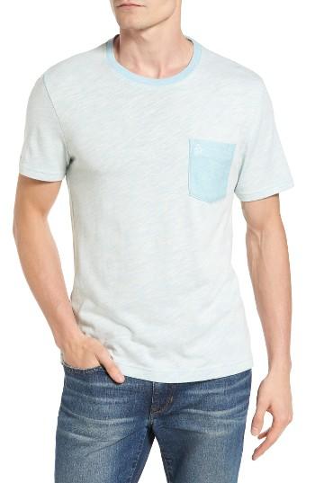 Men's Original Penguin Plaited Slub Pocket T-shirt - Blue