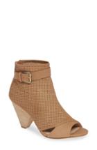 Women's Pelle Moda Kori Open Toe Bootie .5 M - Brown