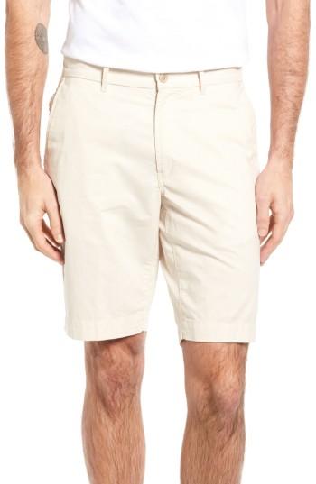 Men's Brax Pinstripe Bermuda Shorts Eu - Beige
