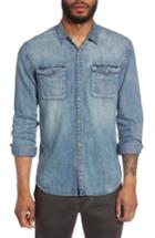 Men's John Varvatos Star Usa Denim Western Shirt - Blue
