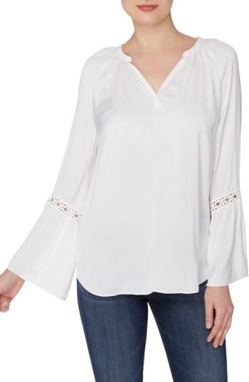 Women's Catherine Catherine Malandrino Finley Bell Sleeve Blouse - White