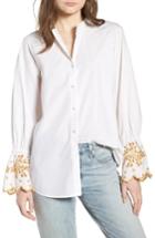 Women's Scotch & Soda Oversize Button Front Shirt - White