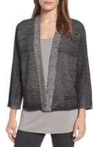 Women's Eileen Fisher Textured Silk & Organic Cotton Cardigan