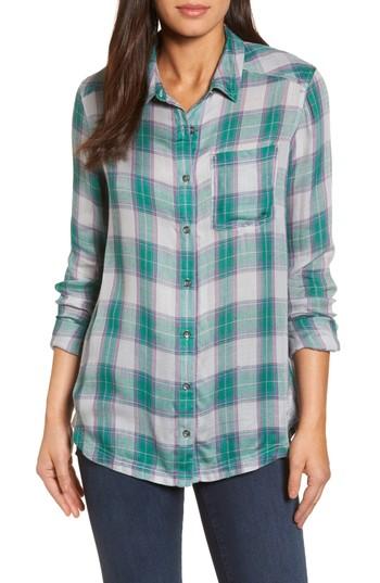 Women's Caslon Plaid Shirt - Green