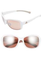 Women's Adidas Baboa 58mm Sunglasses - Shiny White/ Taupe