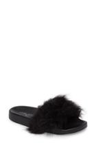 Women's Jslides Sophie Faux Fur Slide Sandal .5 M - Black