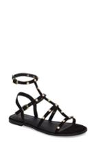 Women's Topshop Hive Pearl Gladiator Sandal .5us / 36eu - Black