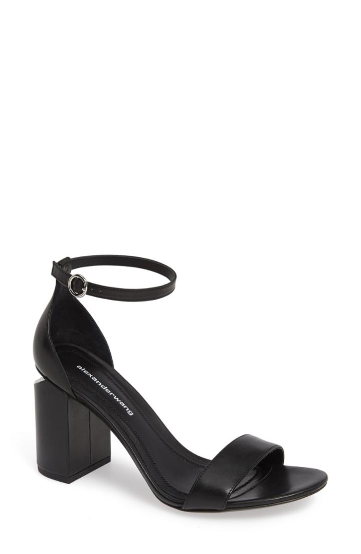 Women's Alexander Wang New Abby Ankle Strap Sandal .5us / 35.5eu - Black