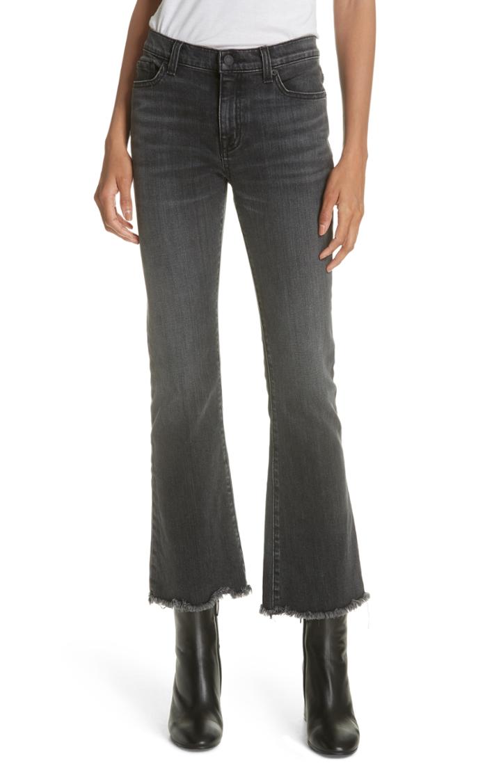 Women's Nili Lotan Vianca Crop Flare Jeans