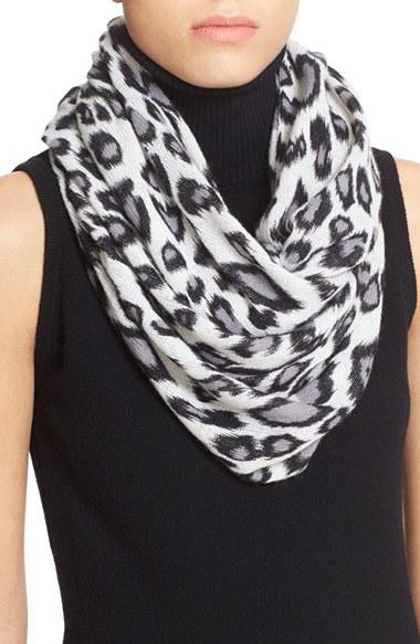 Women's Autumn Cashmere Leopard Print Cashmere Scarf