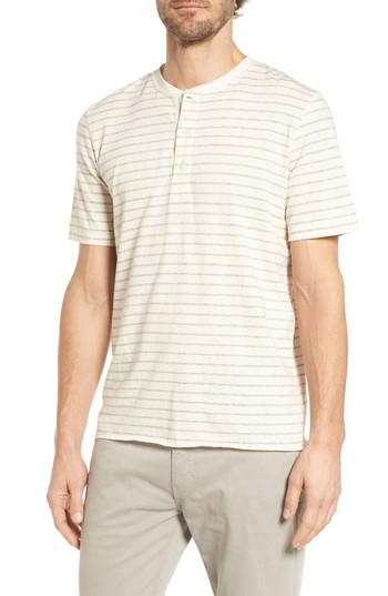 Men's Billy Reid Slim Fit Henley - Grey