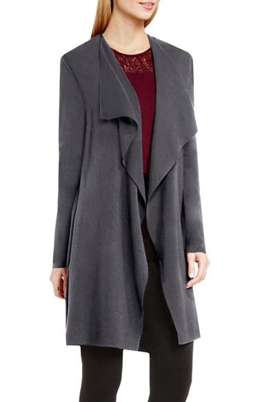 Women's Vince Camuto Drape Front Long Cardigan