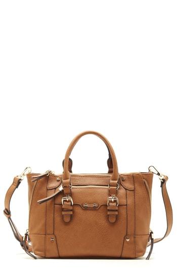 Sole Society Mini Susan Faux Leather Tote - Brown