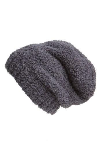 Women's Barefoot Dreams 'cozy Chic' Slouch Beanie - Black