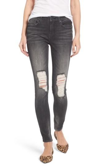 Women's Vigoss Jagger Ripped Skinny Jeans - Grey