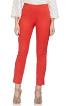 Women's Vince Camuto Vented Cuff Slim Pants - Red