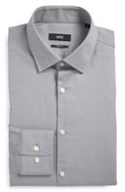 Men's Boss Sharp Fit Solid Dress Shirt .5 R - Grey