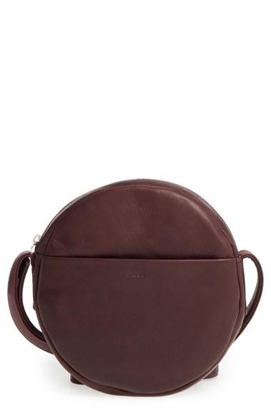 Baggu Pebbled Leather Crossbody Bag - Red