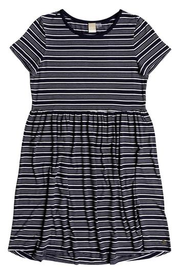 Women's Roxy Fame For Glory Stripe T-shirt Dress - Blue