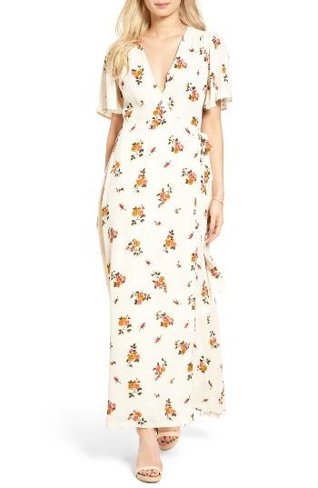 Women's Privacy Please Plaza Wrap Maxi Dress - Ivory