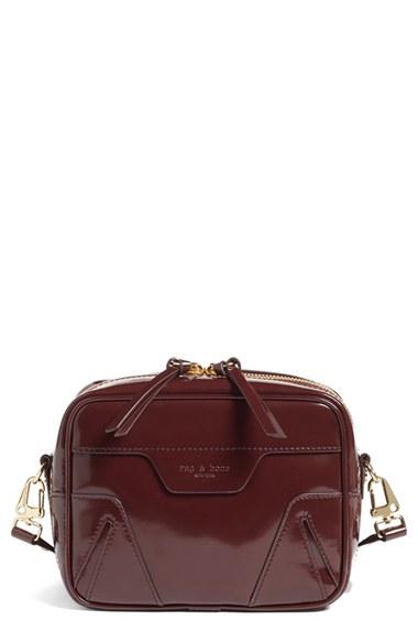 Rag & Bone Mini Flight Leather Camera Bag - Purple