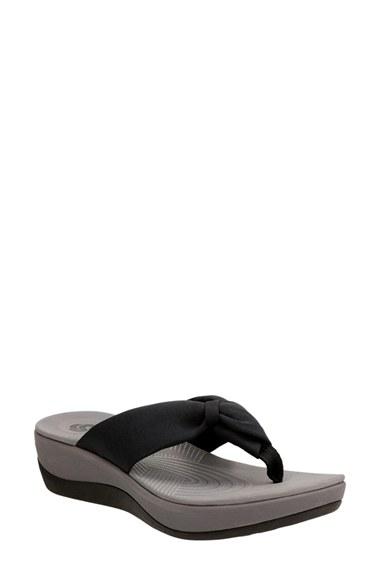 Women's Clarks Arla Glison Flip Flop M - Black