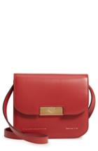 Victoria Beckham Eva Calfskin Leather Crossbody Bag - Red